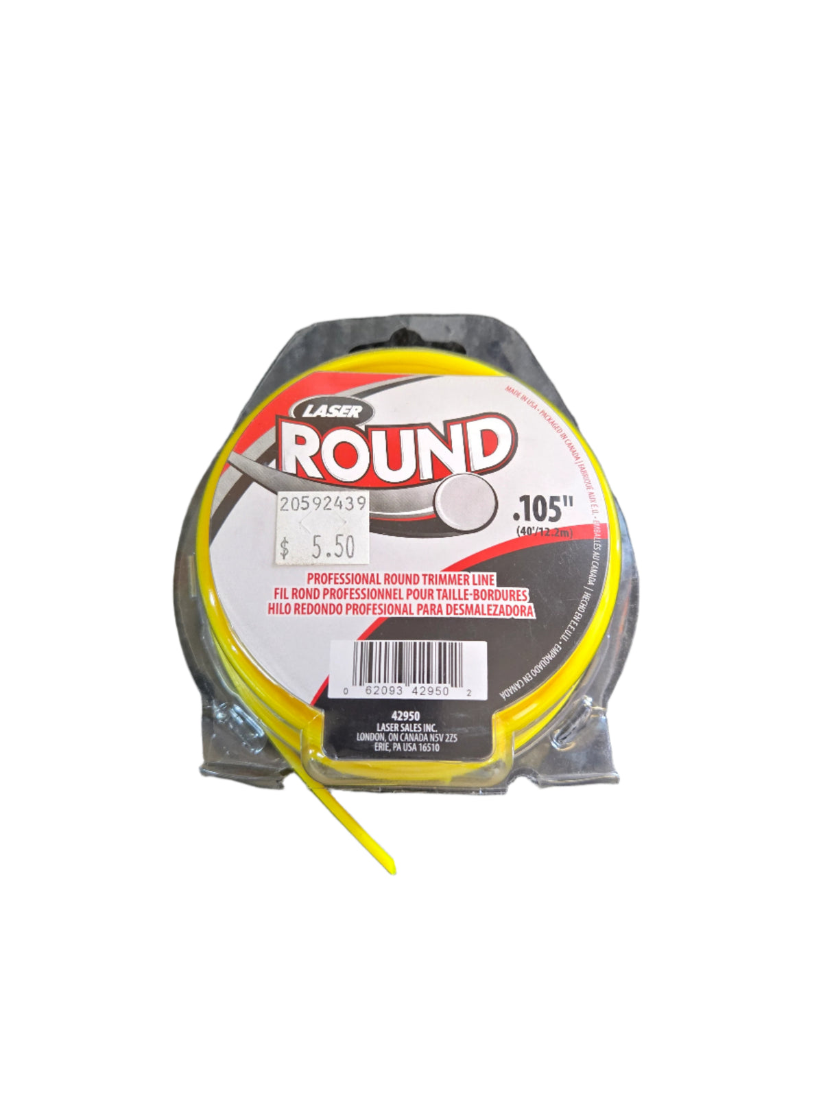 Laser round yellow