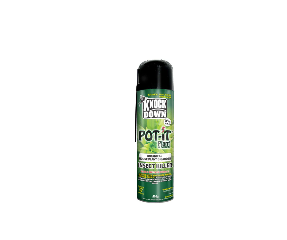 pot plant insecticide Knock Down Pot-It Botanical Plant & Garden Spray 400g