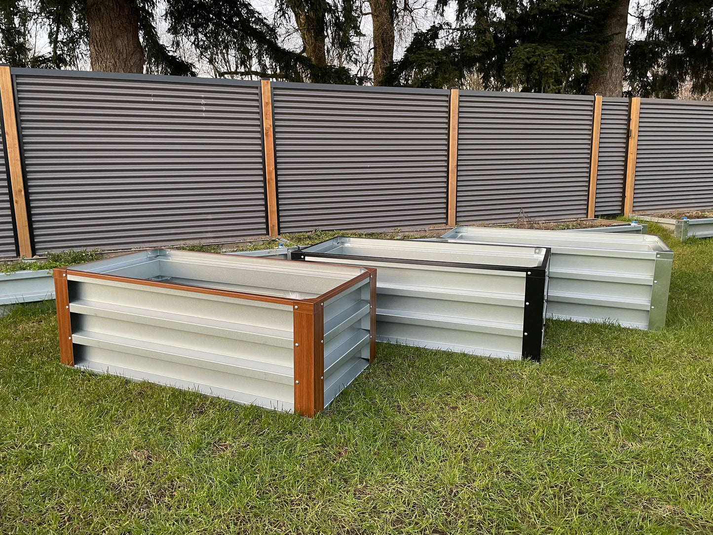 Galvanized Planter Boxes