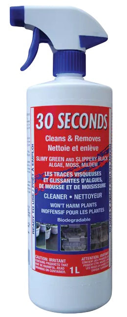 30 SECONDS CLEANS AND REMOVES
