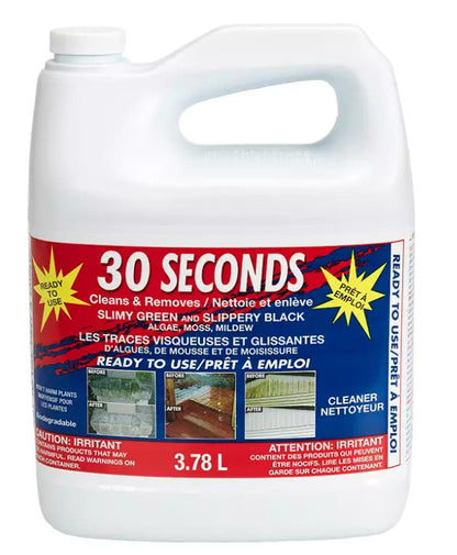 30 SECONDS CLEANS AND REMOVES