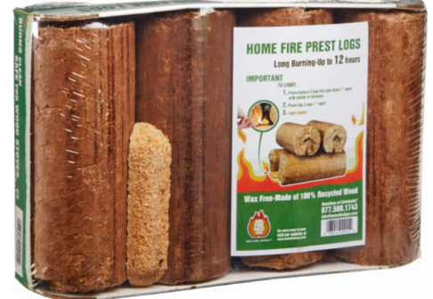 Home fire prest logs